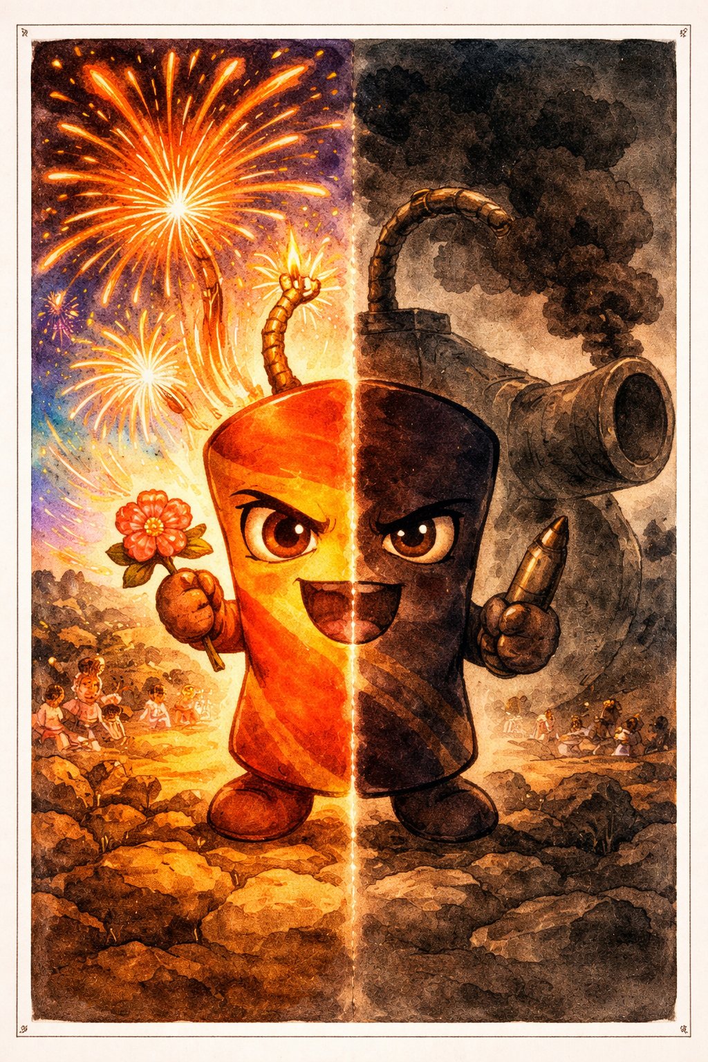 テッポー — 花火と銃のふたつの顔