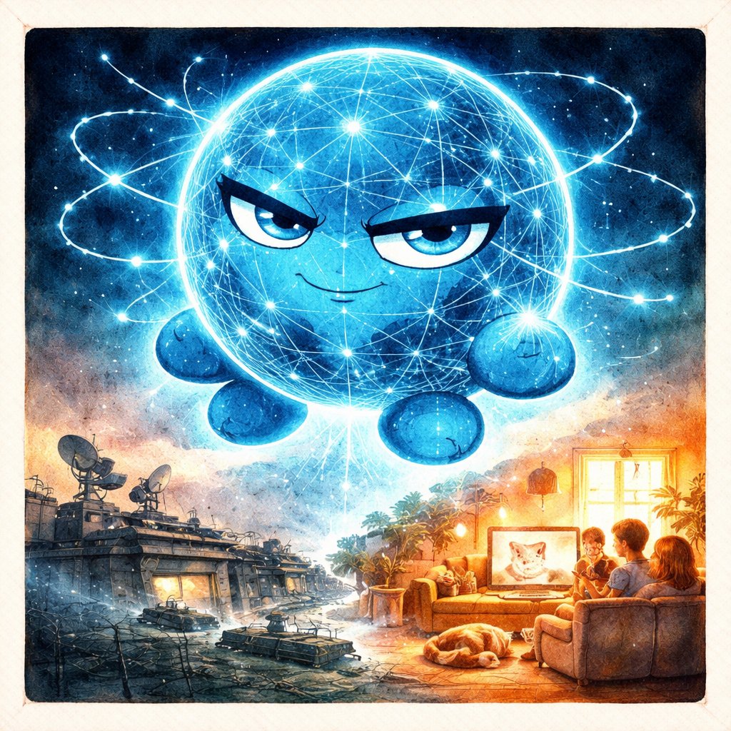 ネット先輩 — 軍事基地からネコ動画へ