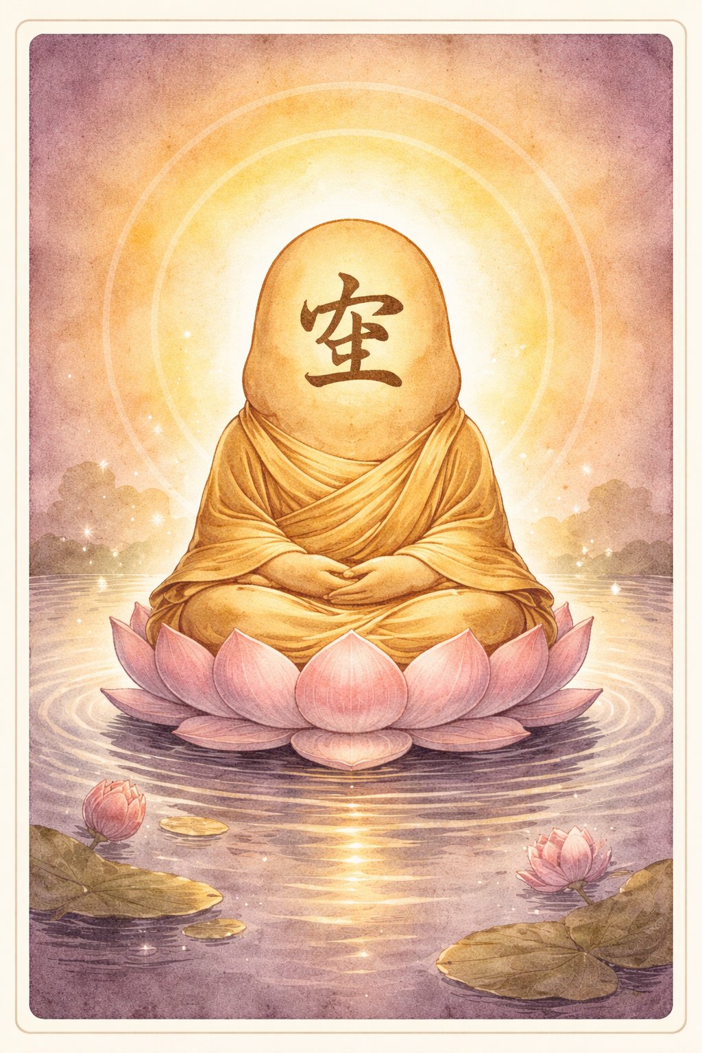 ブッダさん — 蓮の上の空