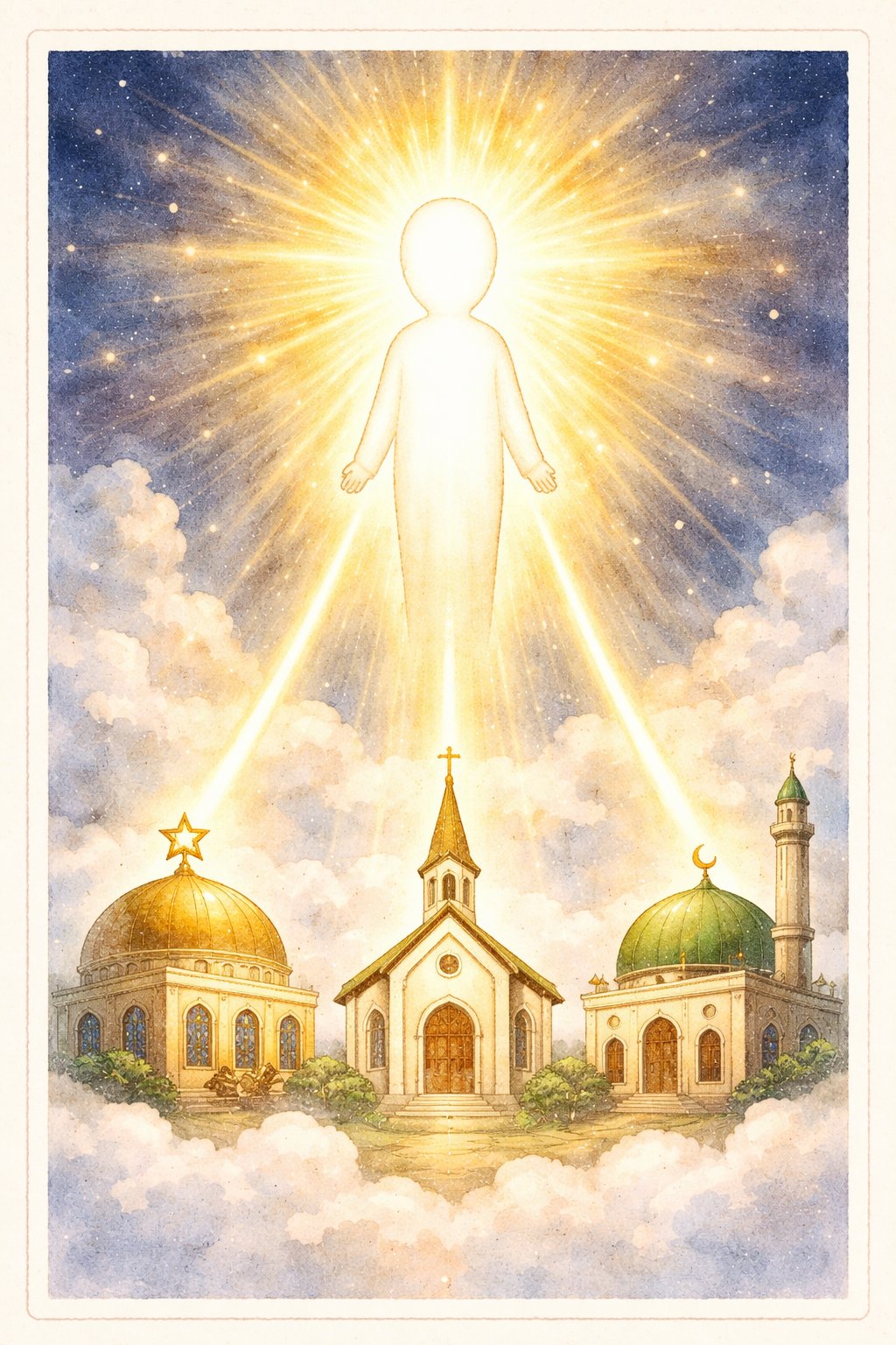 モノさん — 三つの祈りの場を照らす光