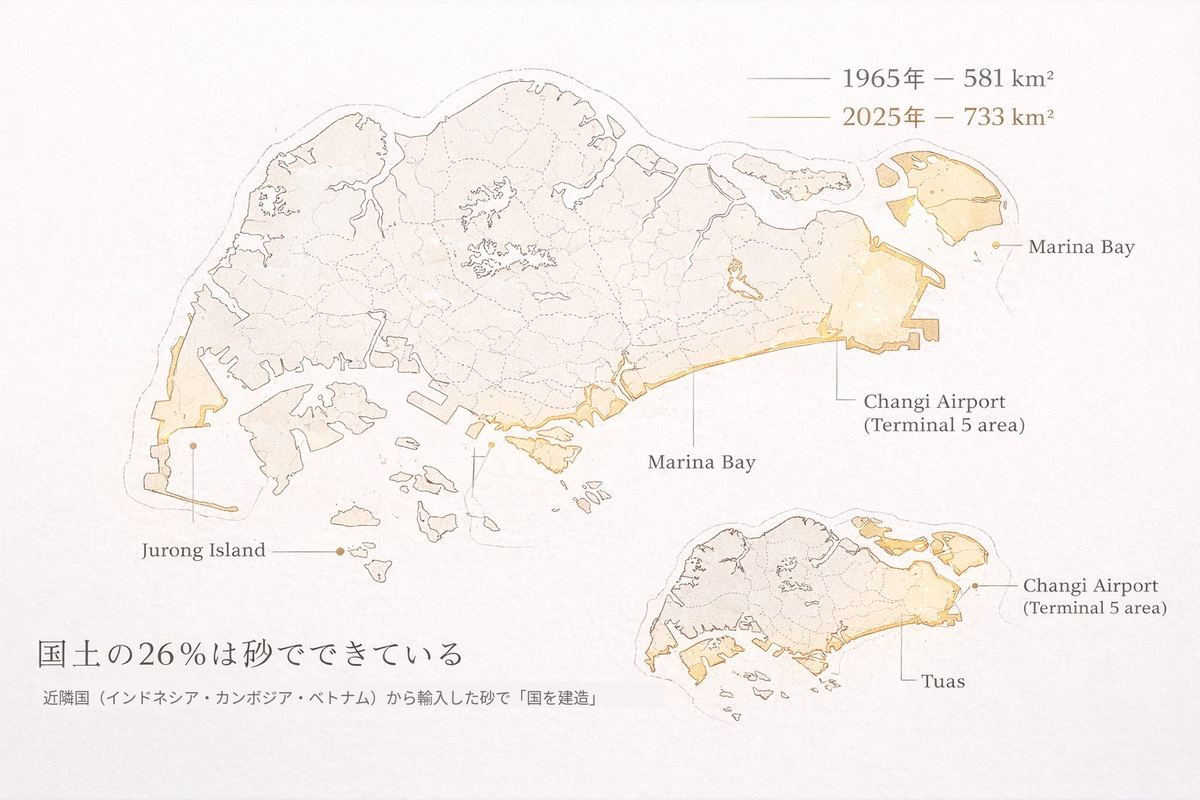 シンガポールの国土拡張