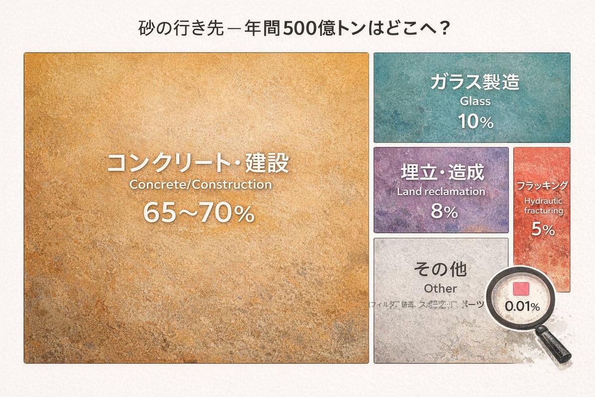 砂の行き先 ツリーマップ