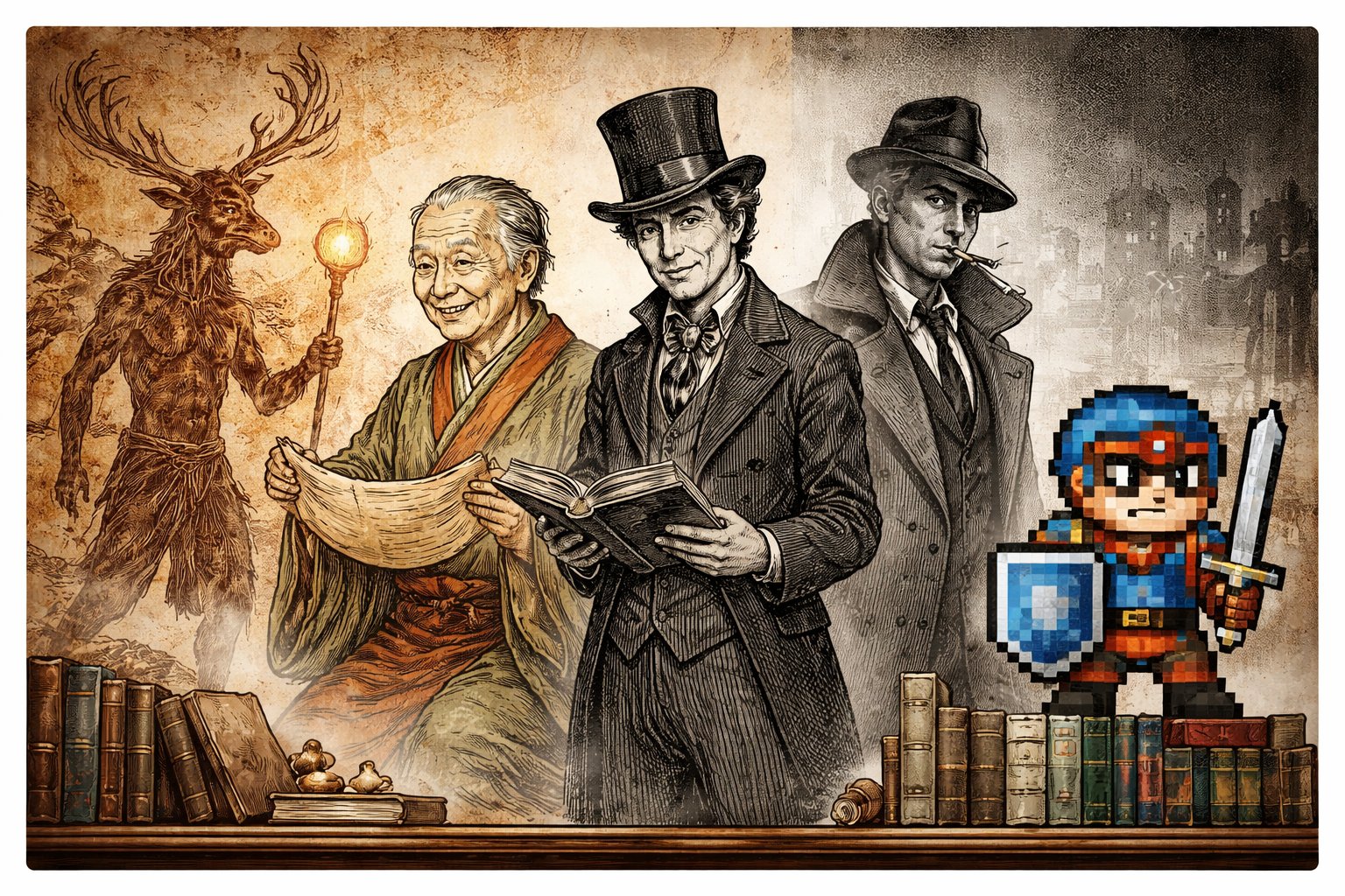 ものがたりたちの じこしょうかい