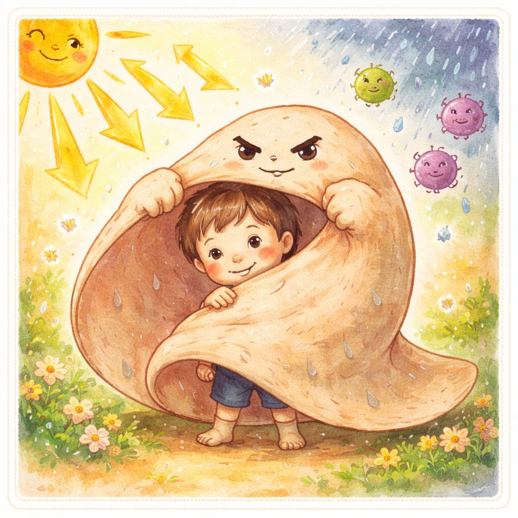 スキン先輩 — 子どもを守る皮膚